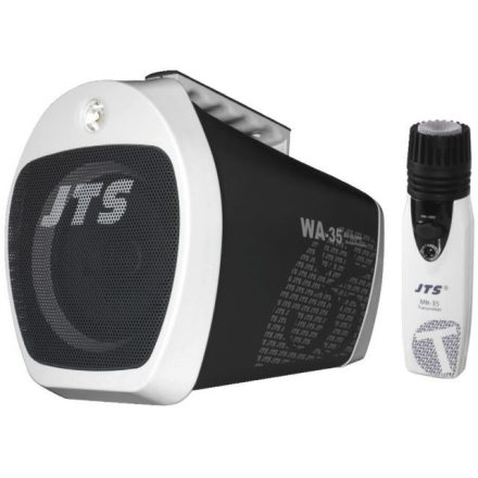 WA-35, hordozható hangosítókombó MP3-lejátszóval, FM-rádióval és vezeték nélküli mikrofonnal - 