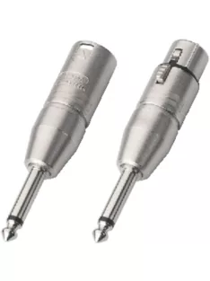 Neutrik NA2FP átalakító 3 pólusú XLR aljzat-mono jack