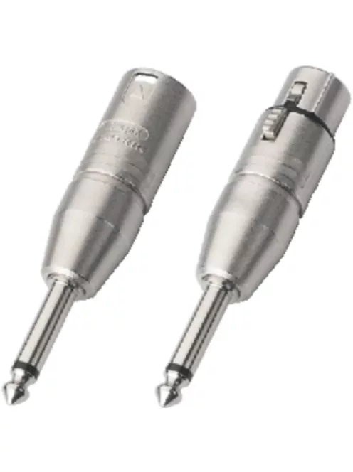 Neutrik NA2FP átalakító 3 pólusú XLR aljzat-mono jack