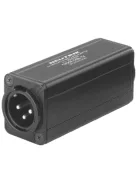 Neutrik NA2MD0BTX átalakító 3 pólusú XLR papa-RCA aljzat, fekete, illesztő trafóval, 1:1/200 Ohm