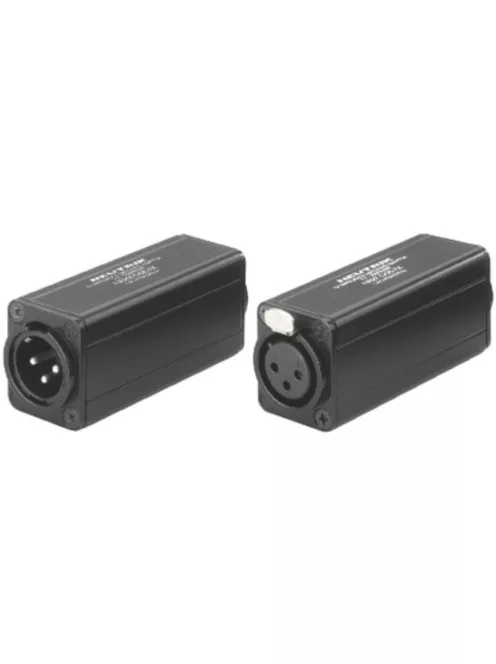 Neutrik NA2MD0BTX átalakító 3 pólusú XLR papa-RCA aljzat, fekete, illesztő trafóval, 1:1/200 Ohm