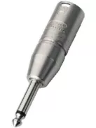 Neutrik NA2MP átalakító 3 pólusú XLR dugó-monó 6,3-as dugó