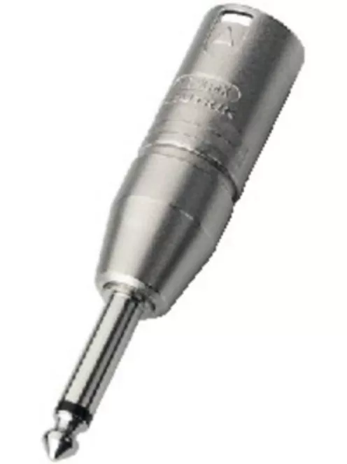 Neutrik NA2MP átalakító 3 pólusú XLR dugó-monó 6,3-as dugó