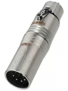 Neutrik NA3F5M átalakító 3 pólusú XLR aljzat-5 pólusú XLR dugó DMX