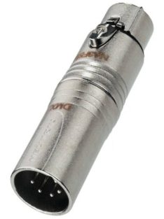 NA3F5M átalakító 3 pólusú XLR aljzat - 5 pólusú XLR dugó DMX - Kábel, csatl./Átalakító és toldó