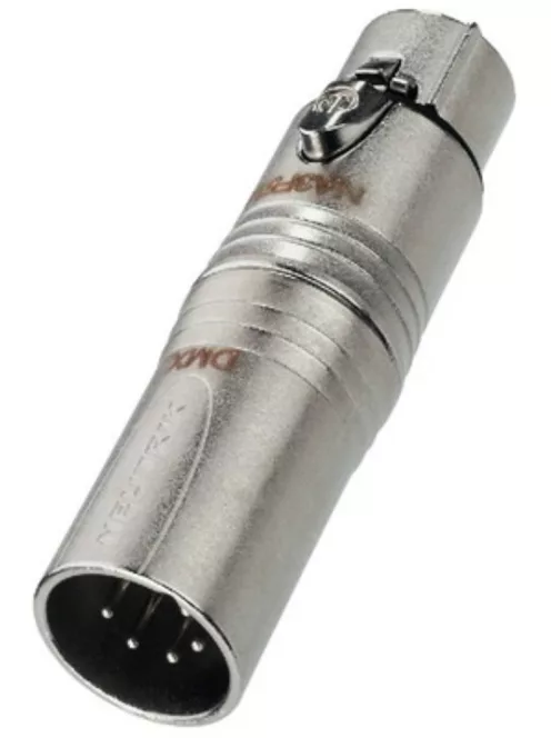 Neutrik NA3F5M átalakító 3 pólusú XLR aljzat-5 pólusú XLR dugó DMX