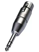 Neutrik NA3FP átalakító 3 pólusú XLR aljzat-sztereó 6,3-as dugó