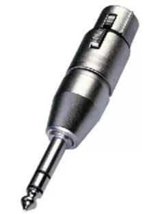   Neutrik NA3FP átalakító 3 pólusú XLR aljzat-sztereó 6,3-as dugó