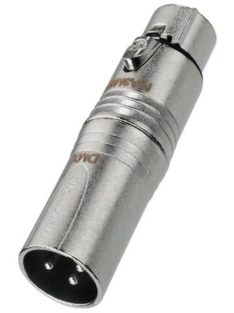 NA3M5F átalakító 3 pólusú XLR dugó - 5 pólusú XLR aljzat DMX - Kábel, csatl./Átalakító és toldó