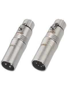 NA3M5F átalakító 3 pólusú XLR dugó - 5 pólusú XLR aljzat DMX - Kábel, csatl./Átalakító és toldó