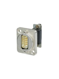 D-SUB9 átvezető csatlakozó – 9 pólusú papa-mama, D házba szerelve - Kábel, csatl./Csatlakozó/Eg