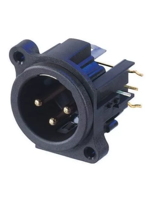 Neutrik NC3MAHR 3 pólusú XLR dugó jobb oldali nyákhoz