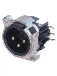 Neutrik NC3MBHR 3 pólusú XLR dugó jobb oldali nyákhoz