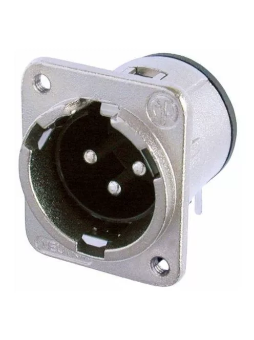 Neutrik NC3MDM3V 3 pólusú XLR dugó függőleges nyákhoz, ezüstözött érintkező, M3-as csavarral szerelhető