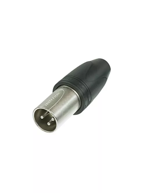 Neutrik NC3MXXHD 3 pólusú XLR dugó IP67-es védettségű, aranyozott érintkezők, egyenes, lengő ház
