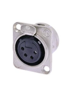 NC4FDL1 4 pólusú XLR aljzat ezüstözött érintkező, - Kábel, csatl./Csatlakozó/XLR csatlakozó