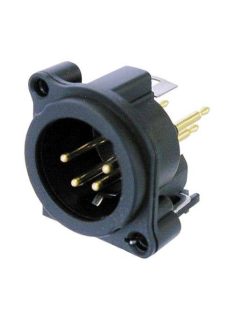 NC4MAV 4 pólusú XLR dugó függőleges nyákhoz - Kábel, csatl./Csatlakozó/XLR csatlakozó