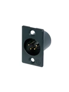   Neutrik NC4MPB 4 pólusú XLR dugó aranyozott érintkező, fekete