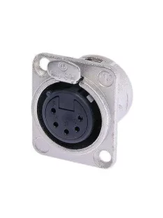   Neutrik NC5FDL1 5 pólusú XLR aljzat ezüstözött érintkező,