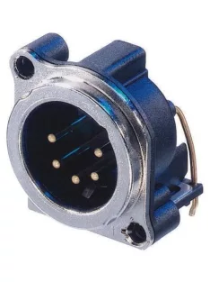 Neutrik NC5MBH 5 pólusú XLR aljzat vízszintes nyákhoz