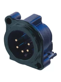   Neutrik NC5MBVB 5 pólusú XLR dugó fekete, függőleges nyákhoz