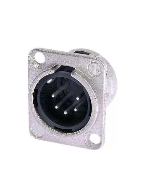 Neutrik NC5MDL1 5 pólusú XLR dugó ezüstözött érintkező,