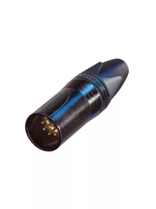 Neutrik NC7MXXB 7 pólusú XLR dugó egyenes, lengő, aranyozott érintkező, fekete ház
