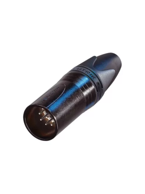 Neutrik NC7MXXBAG 7 pólusú XLR dugó egyenes, lengő, fekete ház