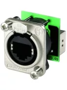NE8FDP EtherCon D-sorozatú nikkel ház, RJ45 háttérrel - Kábel, csatl./Csatlakozó/Egyéb csatlako