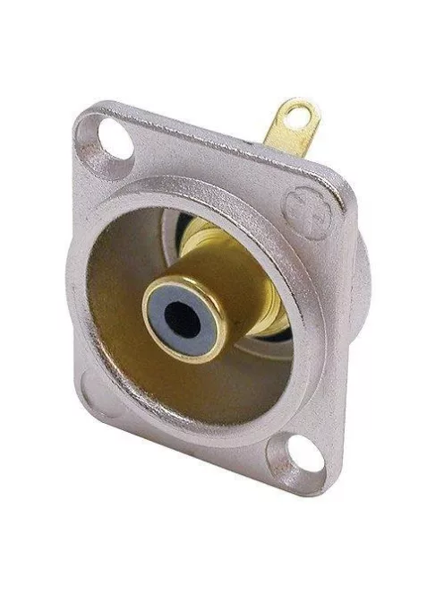 Neutrik NF2D0 RCA aljzat D házzal fekete