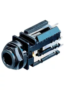   Neutrik NJ3FDV 6,3-as sztereó aljzat beépíthető, műanyag házzal