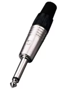 Neutrik NP2C 6,3-as monó jack dugó fényes házzal