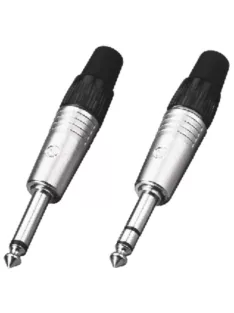 Neutrik NP2C 6,3-as monó jack dugó fényes házzal