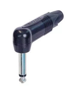   Neutrik NP2RXBAG 6,3-as monó jack dugó pipa alakú, fekete házzal