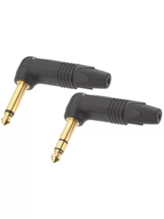   Neutrik NP2RXB 6,3-as monó jack dugó pipa alakú, fekete ház, aranyozott