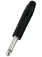 Neutrik NP2XBAG 6,3-as monó jack dugó fekete házzal