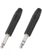 Neutrik NP2XBAG 6,3-as monó jack dugó fekete házzal