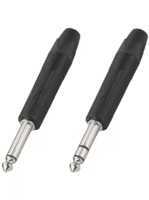 Neutrik NP2XBAG 6,3-as monó jack dugó fekete házzal