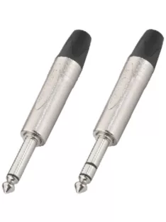 Neutrik NP3X 6,3-as sztereó jack dugó fényes házzal