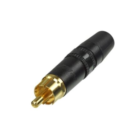 REAN NYS3730 RCA dugó, aranyozott, fekete