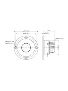 BC25SC08-04 1" Silk Dome Tweeter with Waveguide