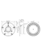 DX25TG59-04 1" Fabric Dome Tweeter