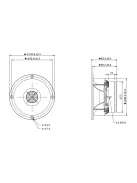 H25TG05-04 1" Titanium Dome Tweeter with Waveguide 4 Ohm