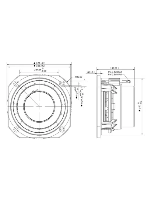 PLS-P830970 2" Full Range Woofer
