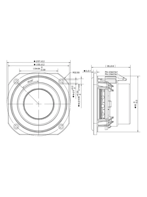 PLS-P830983 2" Full Range Woofer