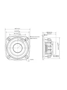 PLS-P830985 2-1/2" Full Range Woofer