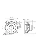 PLS-P830987 3" Full Range Woofer