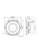 SDS-P830855 4" Woofer Treated Paper SDS Woofer