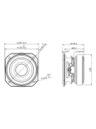 TC6FD00-04 2" Full Range Paper Cone Woofer