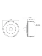 XT25SC40-04 1" Ring Radiator XT Tweeter 4 Ohm
